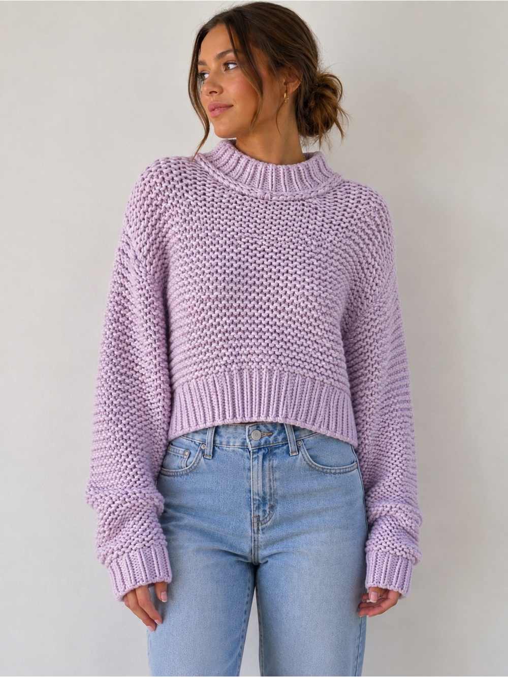 Free People My Only Sunshine
Sweater in Lilac Size M